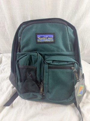 NorthCrest Spirit of Adventure Backpack Green Hiking School Daypack 17x14x8 NEW