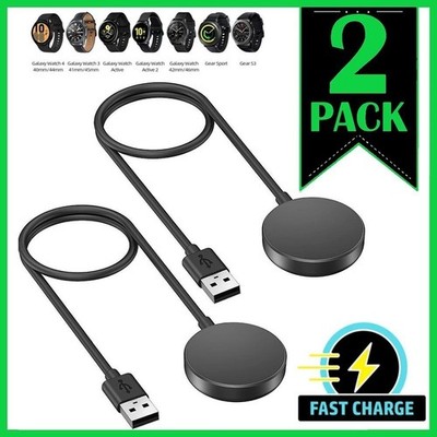 2 X USB Fast Wireless Magnetic Charger For Samsung Galaxy Watch 8/7/6/5/4/Pro