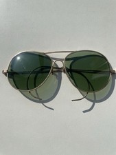 Vintage CM Aviator Sunglasses 1/10 12K Gold-Filled Frame Cable Temples 57-13-145