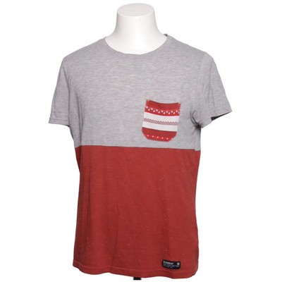 Element, T-shirt, Größe: M, Grau/Rot, Print, Herren #Xei