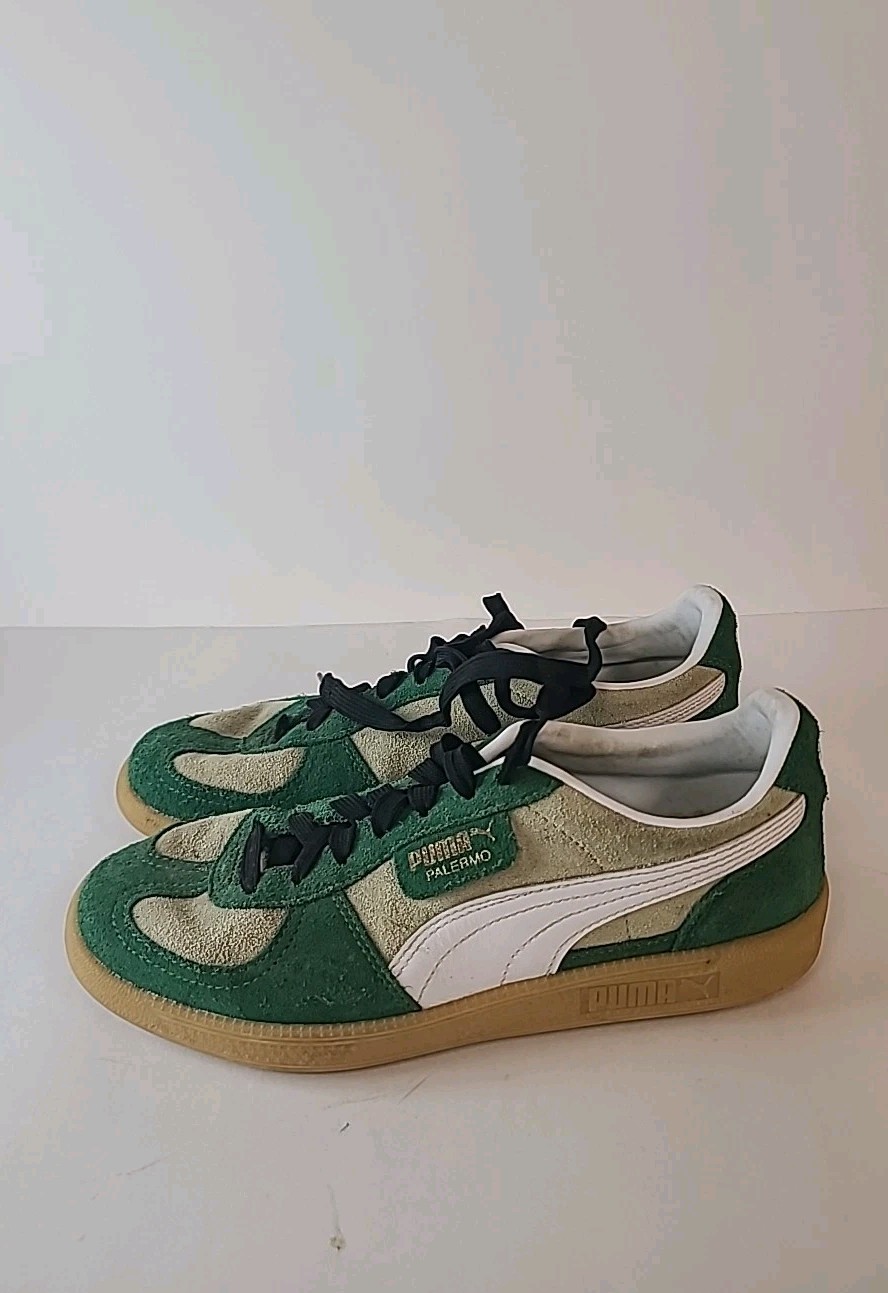 PUMA Palermo Suede Shoes Sneakers Pistachio Green Gum Size Women's 9