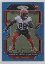 2021 Panini Prizm Rookie Light Blue Prizm Jeremiah Owusu-Koramoah #389 0j7y