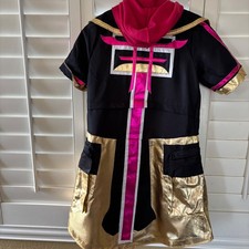 Fortnite Cosplay Costume Outfit Dress Up Pink Gold Black Kids Large