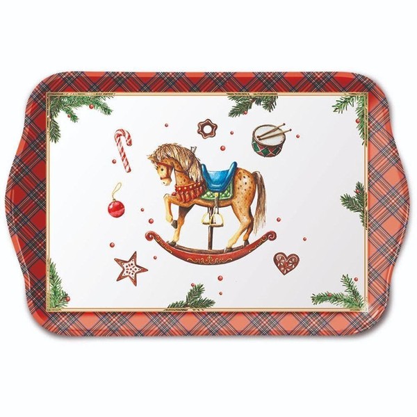 Tablett, Tray Rocking Horse | Schaukelpferd 13X21Cm Ambiente | Weihnachten-image