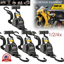 Retractable Ratchet Straps 10' Heavy Duty Ratchet Straps Self Retractable Tie Do