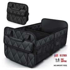 Trunk Organizer for SUV Foldable Portable Car Organizers and Medium Black