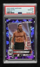 2025 Topps Chrome WWE Sapphire Edition Purple 1/10 Sami Zayn PSA 10 GEM MT 0wc9