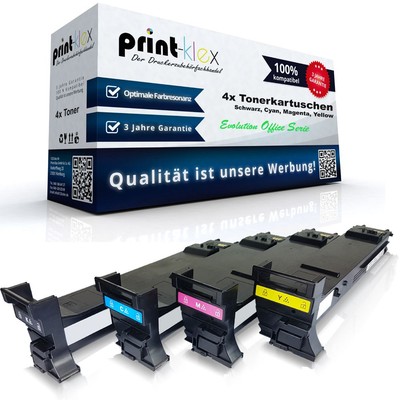 4x Rebuild Toner für Konica Minolta Magicolor-4690-MF Magicolor 4650EN Farb Set