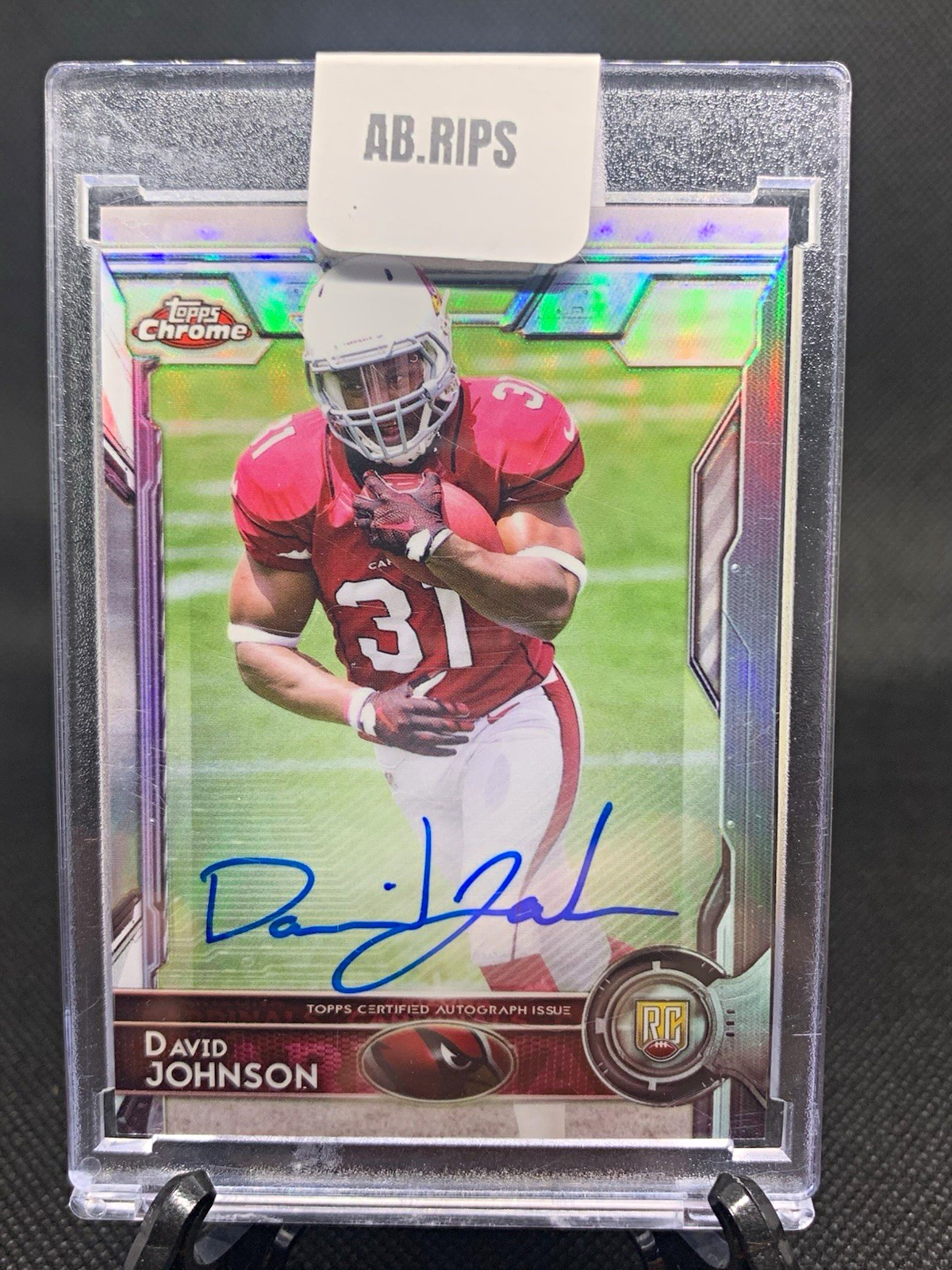 David Johnson Topps Chrome #177 Autograph Refractor