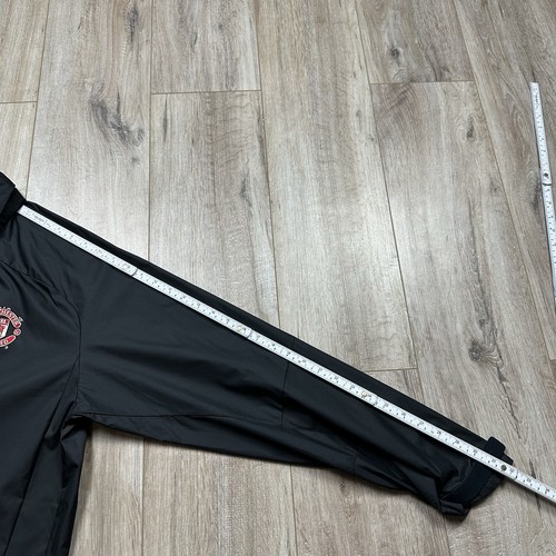 Vintage Nike Manchester United 2006-07 Rain Windbreaker Jacket Black Mens Size L - 第 24/24 張圖片