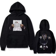 two sides hoodie, Rapper Lil Durk hoodie, hip hop hoodie size S-5XL