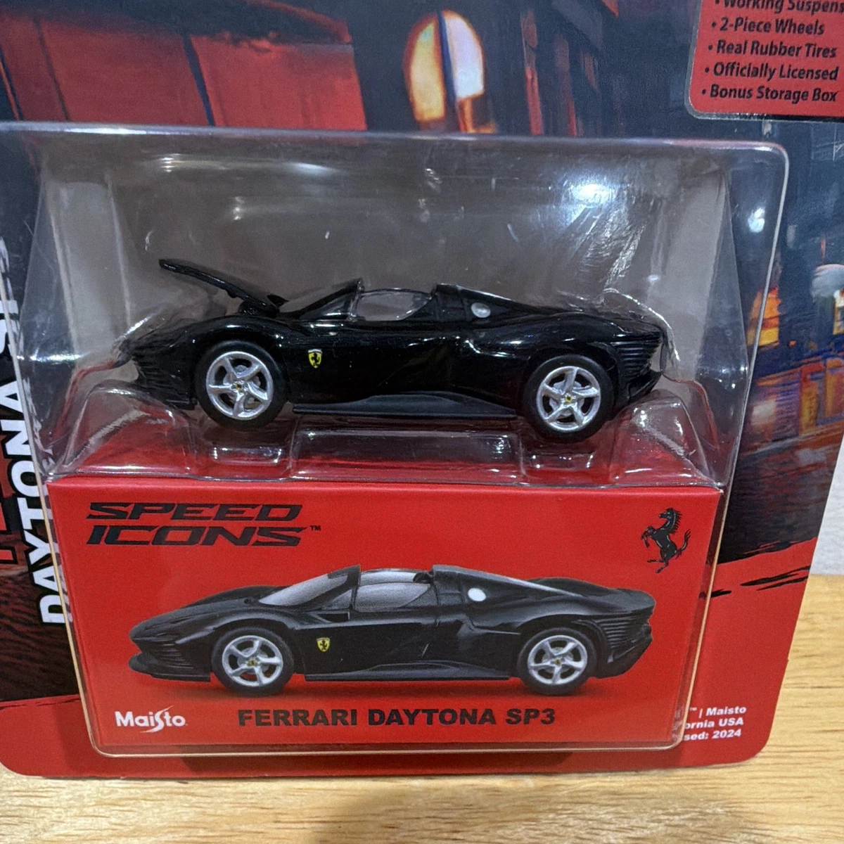 Maisto Speed Icons Ferrari Daytona SP3 2024 1:64 Diecast Metal Black Limited