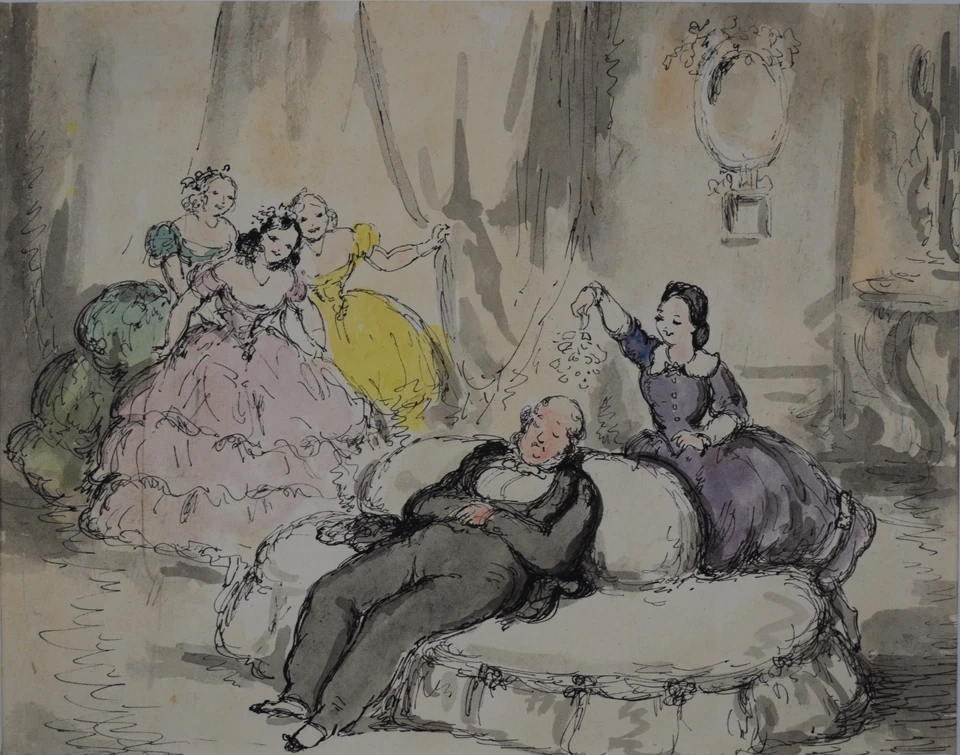 The Mischievous Party. Original illustration by listed artist Harold Hope Read - image 3 of 4