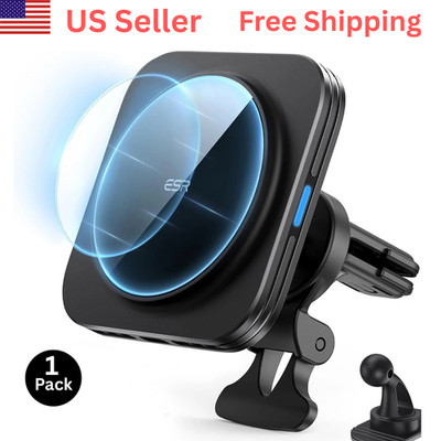ESR 15W MagSafe Magnetic Wireless Car Charger for iPhone 12-17 Galaxy S26