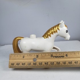 LEGO Duplo Cinderella's Castle Set 6153 - White Horse Gold Mane ONLY