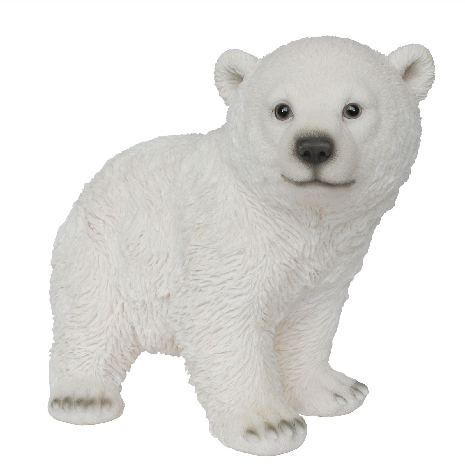 Polar Bear Standing Lifelike Garden Ornament 22cm - Indoor Outdoor - Vivid Arts