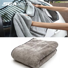 Large Microfibre Car Drying Towel 100x40cm Thick Plush Wash Cleaning Cloth