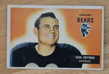 John Hoffman Chicago Bears 1955 Bowman Football card #56  (see pics)