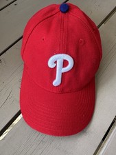 MLB Philadelphia Phillies YOUTH New Era Cap Hat 9Forty Red w/ White Logo