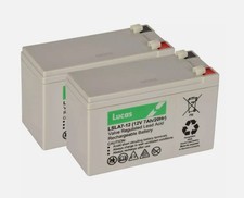 Universal stairlift Batteries  2 (Pair) x Lucas 12V 7AH Rechargeable Battery