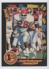 1991 Wild Card Draft Chuck Weatherspoon #134 Rookie RC 0t3. rookie card picture
