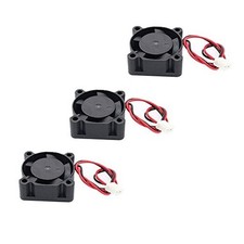 3pcs DC 12V 0.1A 2Pin 25mm x25mm x10mm Mini Brushless Cooling Fan