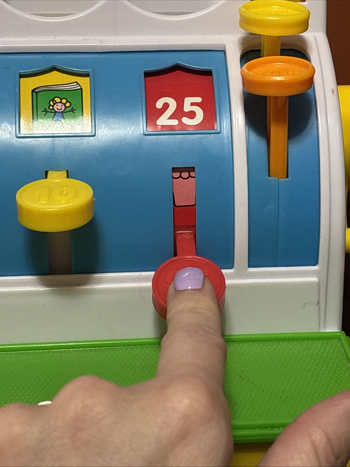 как выглядит Vintage 1994 Fisher Price Play Cash Register Children Toy Bell Rings NO COINS фото