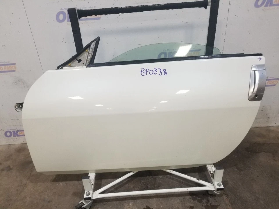 05 2005 NISSAN 350Z TOURING CONVERTIBLE FRONT DOOR WHITE LEFT DRIVER - Image 3 of 4