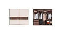 Luxus Kleiderschrank Mit SchwebetüRen Holz Schrank Modern Stil SchräNke Beige