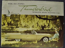 1960 Ford Thunderbird Brochure Folder Nice Original 60 T-bird Not A Reprint