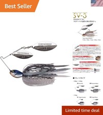 Versatile SV-3 3/8oz Alloy Steel Spinnerbait in Grey for All Fishing Adventures