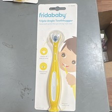 fridababy Triple-Angle Toothhugger 3-Sided Toddler Toothbrush 2 Yellow