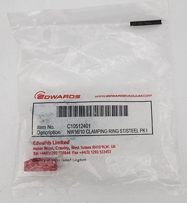 EDWARDS C10512401 NW16/10 CLAMPING RING STAINLESS STEEL
