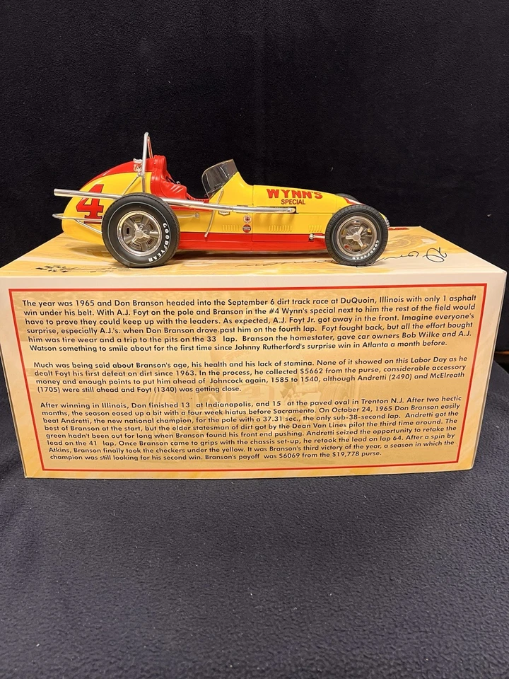 Don Branson #4- Wynn's Special Offenhauser Dirt Champ #7905 - Image 2 of 3