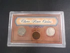 THREE RARE COINS 1897 INDIAN CENT 1902 V NICKEL 1935 BUFFALO NICKEL IN HOLDER