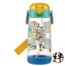 Water Bottle 480ml Disney Toy Story 23 Clear Bottle with Straw for Kids PDSH5-A