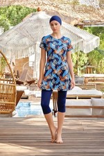 R9083 HASEMA TESETTÜRMAYO ISLAMISCHER BADEANZUG UCARBURKINIS  BURKINI SWIMWEAR