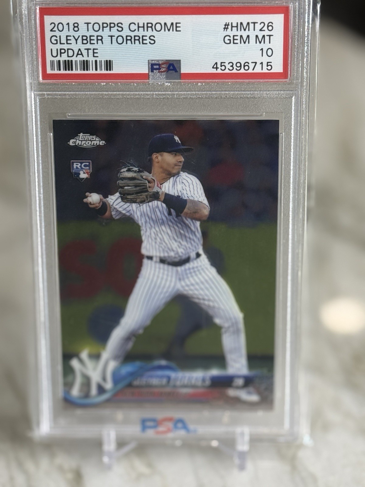 2018 Topps Chrome Update - Gleyber Torres #HMT26 (RC) PSA 10