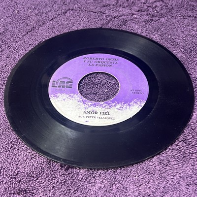 ROBERTO ORTIZ Y SU ORQUESTA ''LA PASION'' AMOR FIEL -SEE Description -45RPM