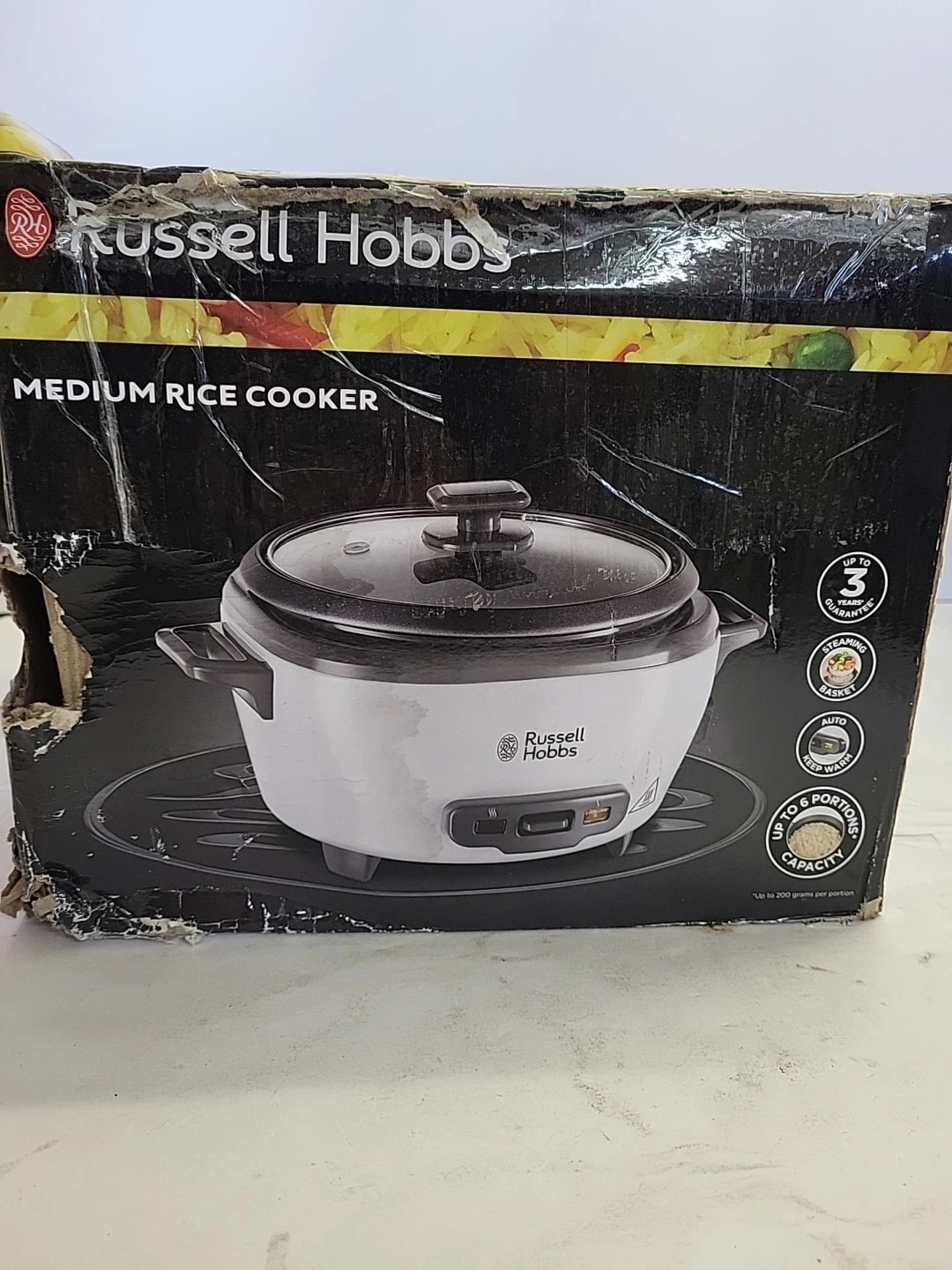 Russell Hobbs Medium Rice Cooker & Steamer, Cooks up to 6 Portions REF R630