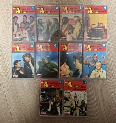 10x The A-Team Hörspiel MC Kassette Folge 1-11 Europa