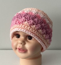 New Handmade Crochet Toddler Ear Warmer Headband Winter Cute Pinks Cozy
