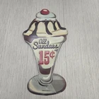 Vintage Style Sundaes for sale Tin Metal Sign