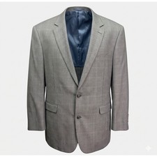 Oak Hill Sport Coat Mens 2XLT 50/52L Blue Brown Houndstooth Blazer Jacket