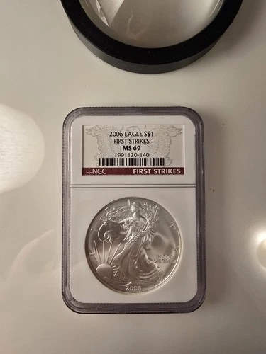 2006 American Eagle 1 oz Silver MS 69 NGC First Strikes