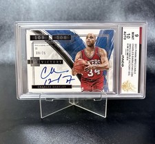 CHARLES BARKLEY 2021-22 IMPECCABLE VICTORY SIGNATURE SILVER AUTO 9/25 pacg 9/10