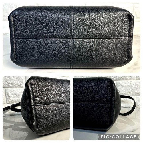 POLENE Numero Neuf Mini Shoulder bag Crossbody Leather Women Black Outlet - Picture 5 of 9