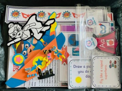 Superhelden Home Lernressourcen Paket, frühe Jahre Handwerk und Aktivität Box 