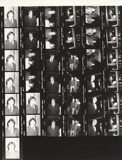 Contact Photo Sheet & Negatives Natassja Kinski Asner Karl Malden Nick Mancuso