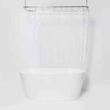 BRAND NEW Target PEVA Shower Liner CLEAR 71x71 inches MEDIUM WEIGHT